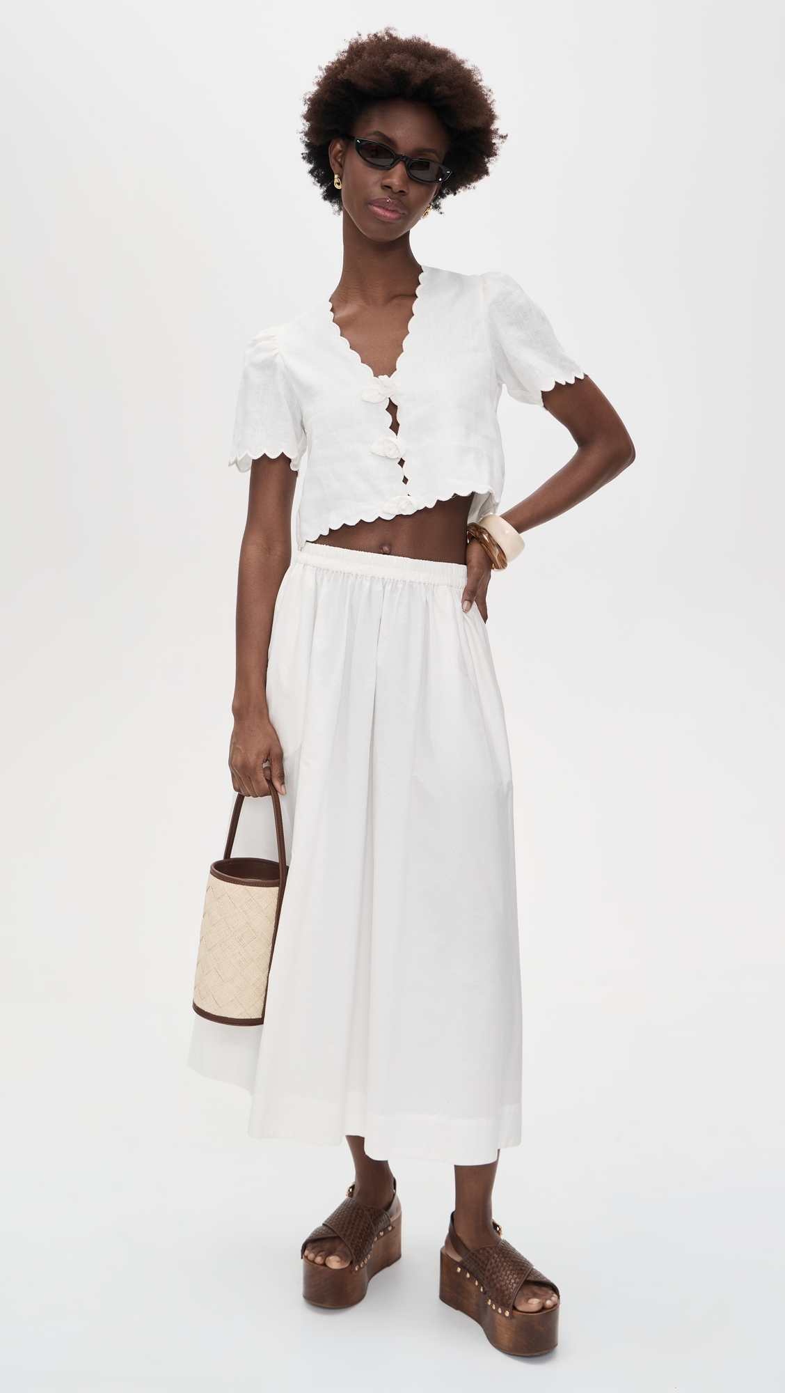 Roses Top Off-White