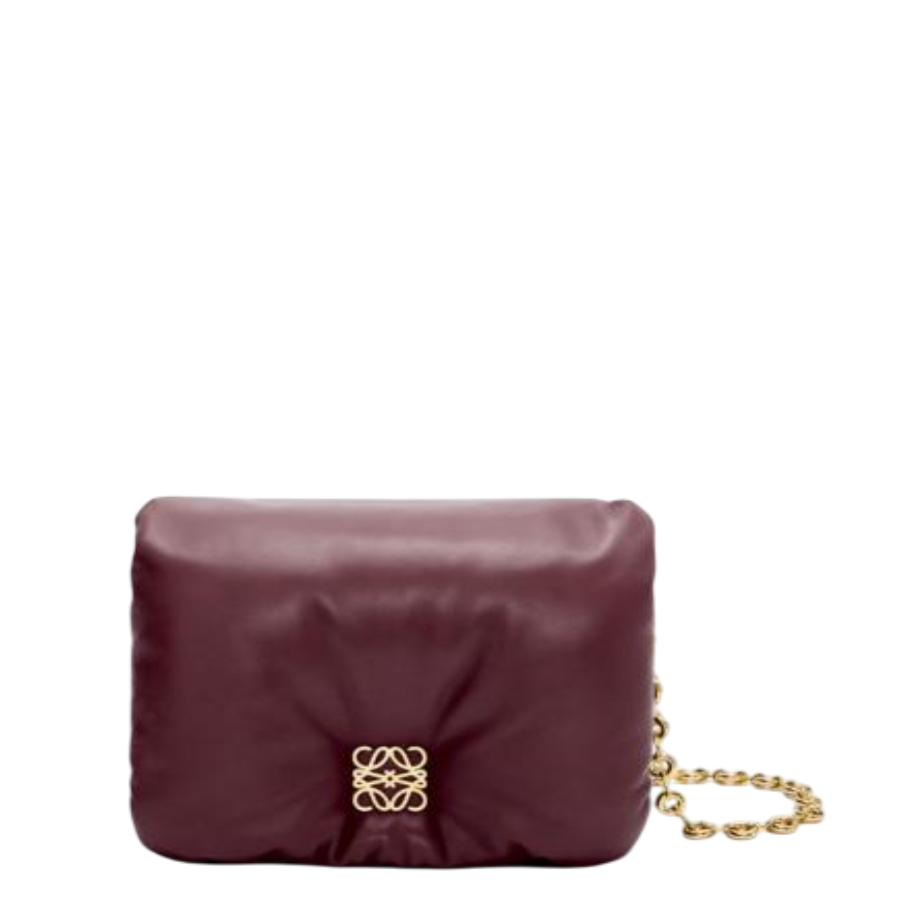 Goya Chained Leather Shoulder Bag