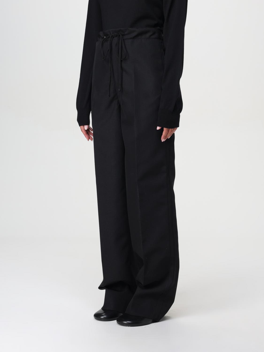 High-waist wide-leg trousers - Black