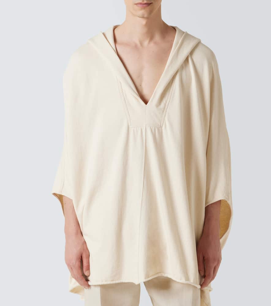Hooded cotton shirt
