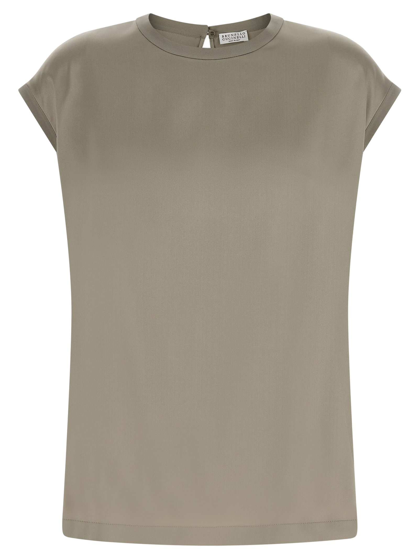 Silk Satin Blouse — Green
