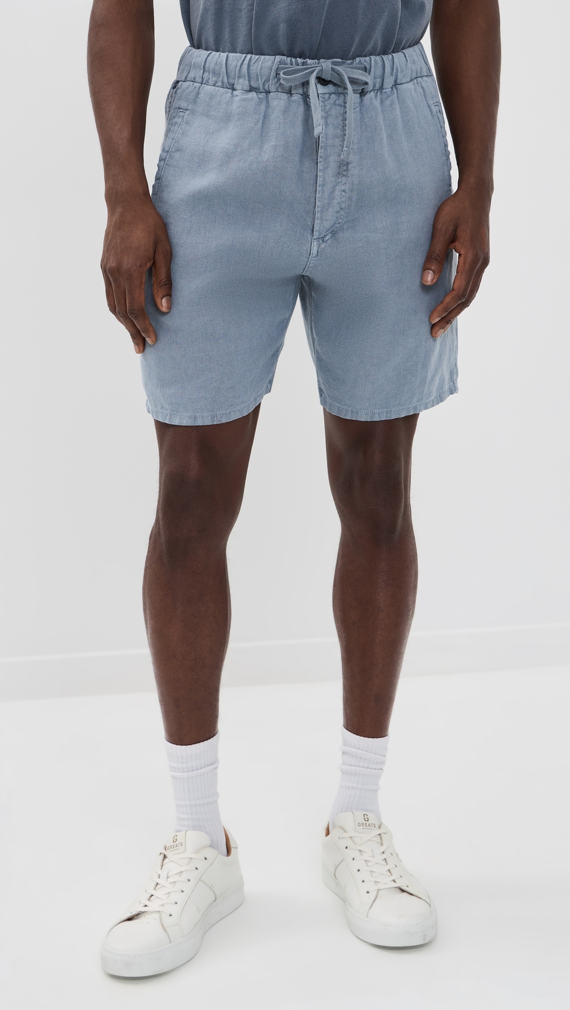 Drawstring Deck Shorts 7.5 Stone Blue