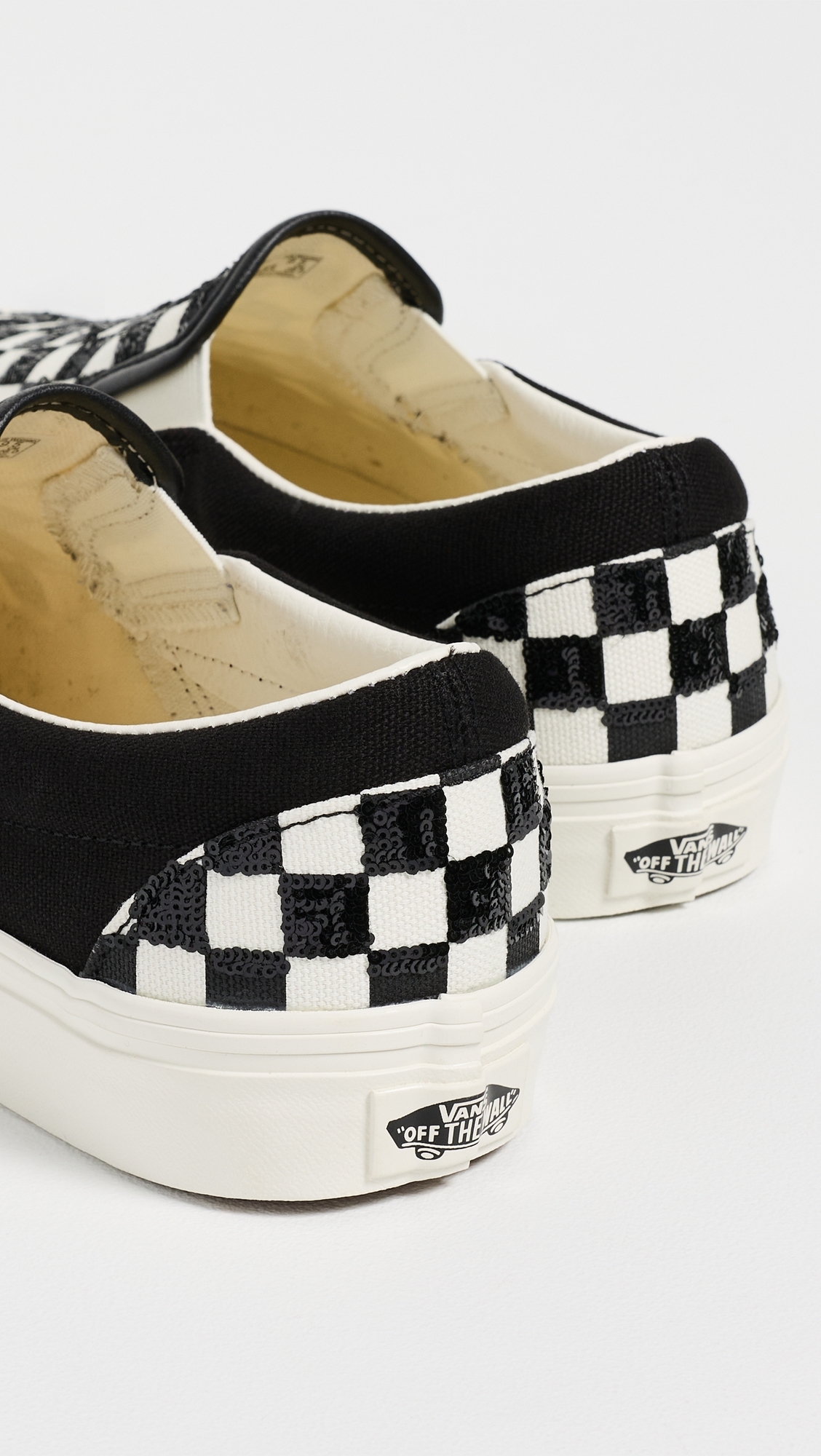Classic Slip On Sneakers Beaded Checkerboard W