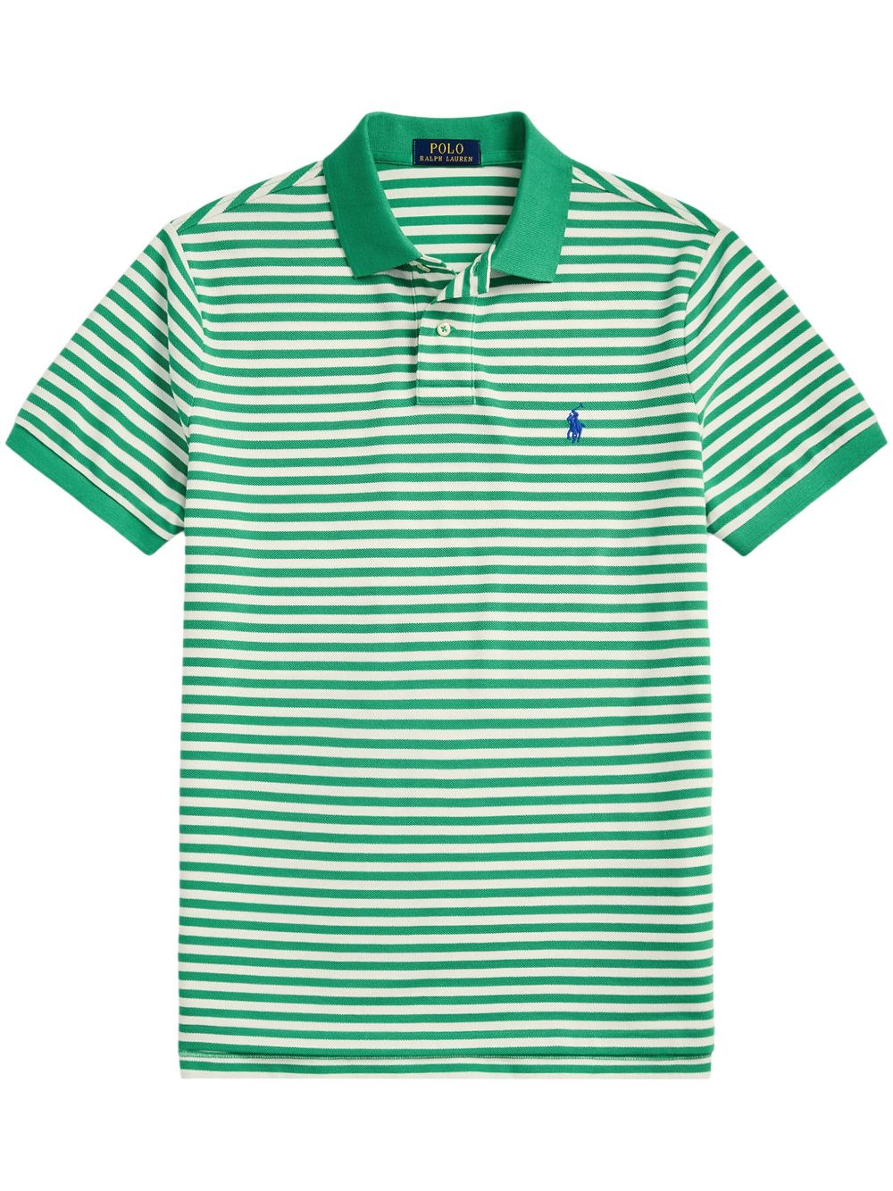Striped polo shirt - Green