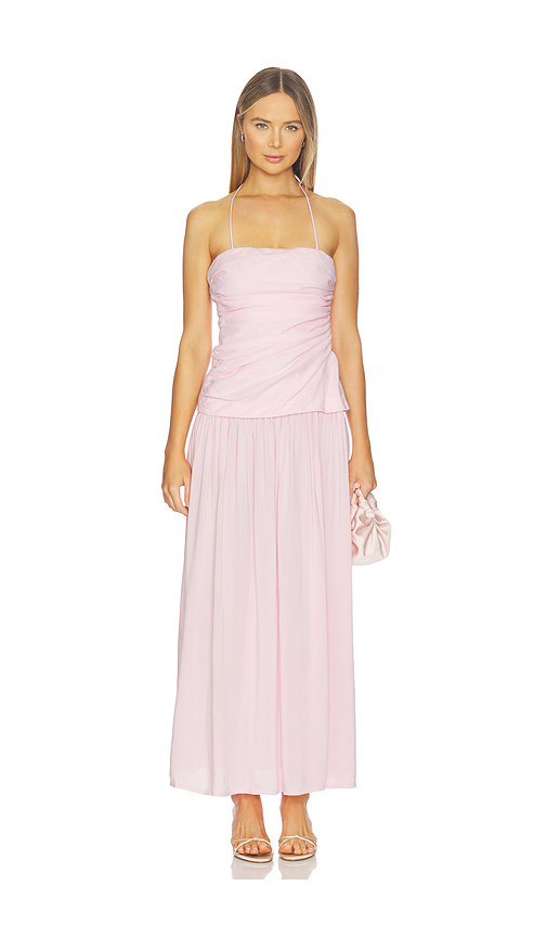 FAITHFULL Notte Maxi Dress in Pink. - XL also in L, M