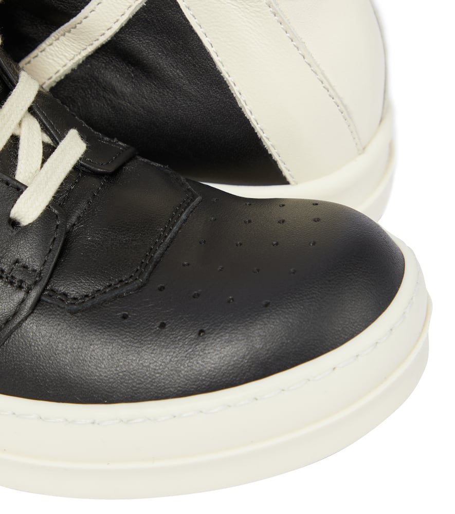 Rick Owens Kids Geobasket high-top leather sneakers