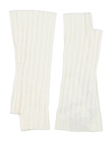 Caractère Woman Gloves Cream Size ONESIZE Viscose, Wool, Polyamide, Cashmere