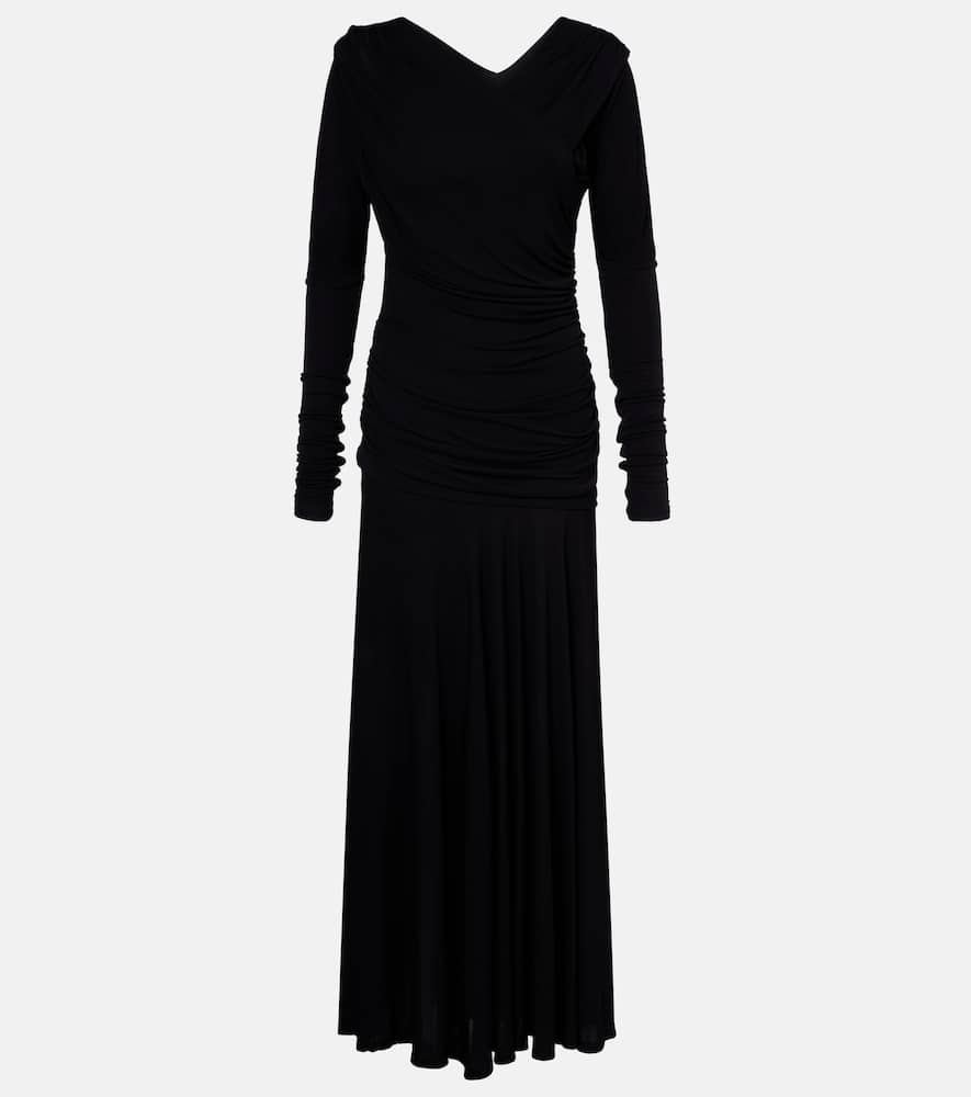Ruched maxi dress
