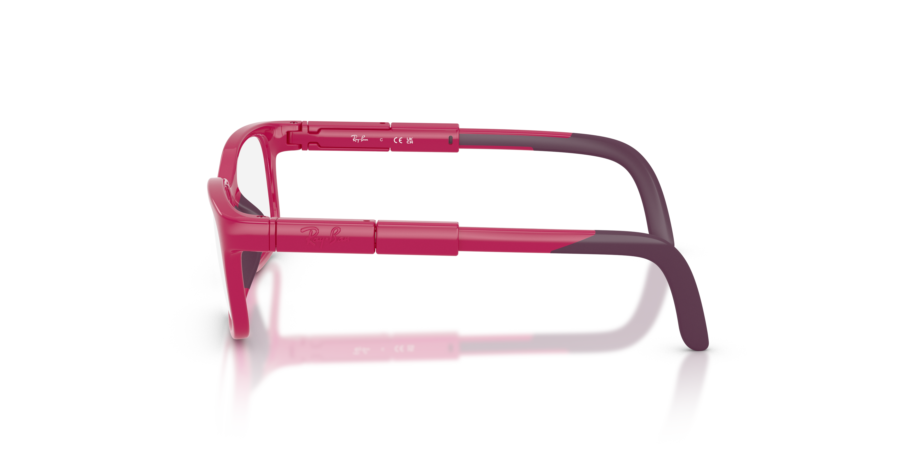 Ray - Ban Bambino Ray - Ban RYA1980 7531 Montature da vista bambino Iniettato Viola Trasparente Pantos Normale