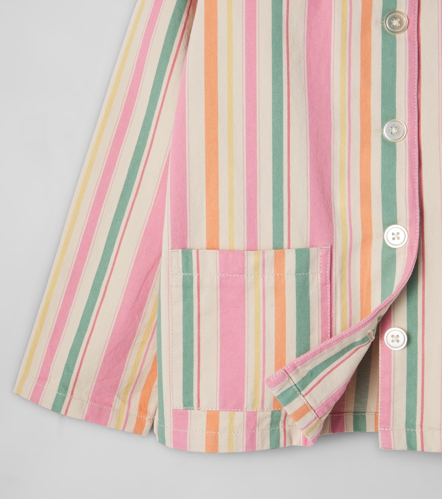 Konges Sløjd Frankie striped cotton twill jacket