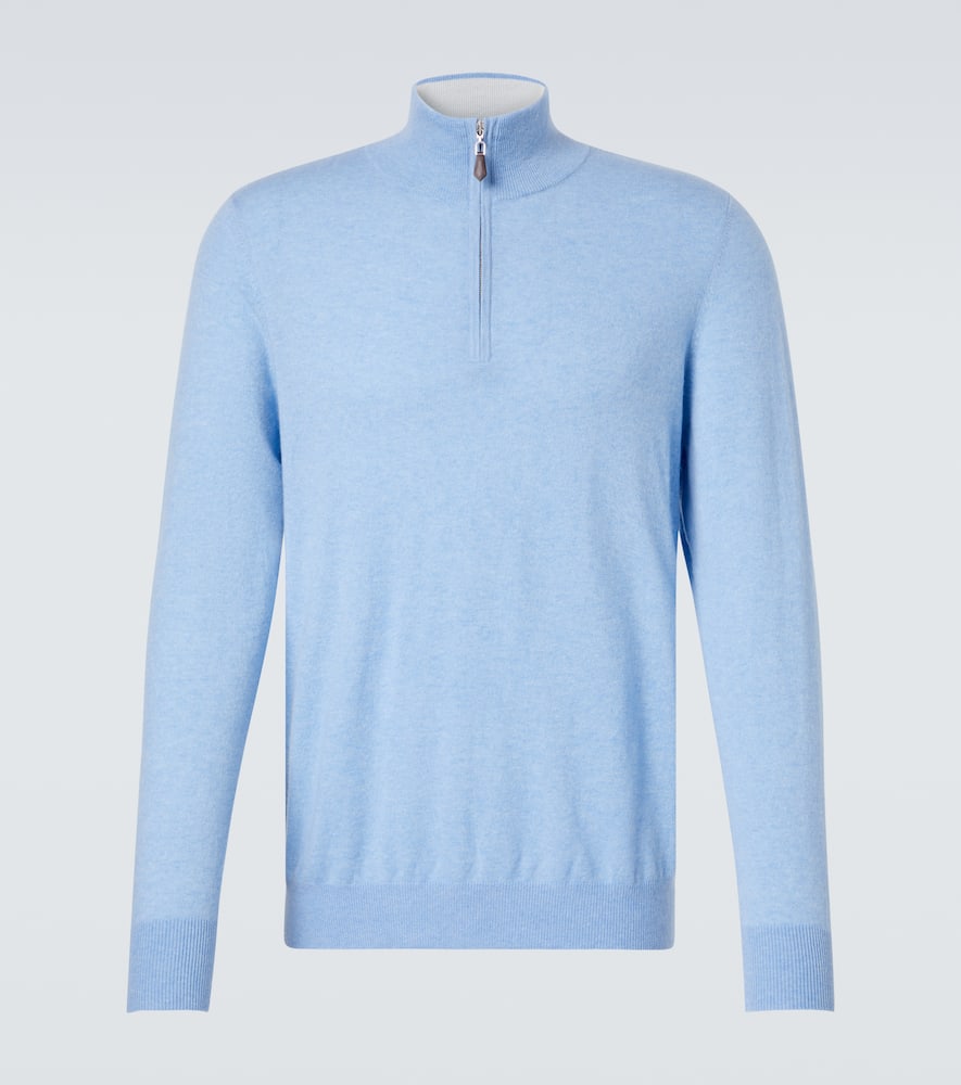Mr Fenchurch cashmere half-zip sweater