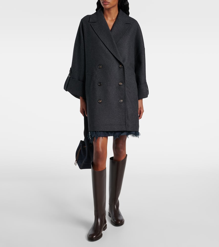 Oversized wool jacket