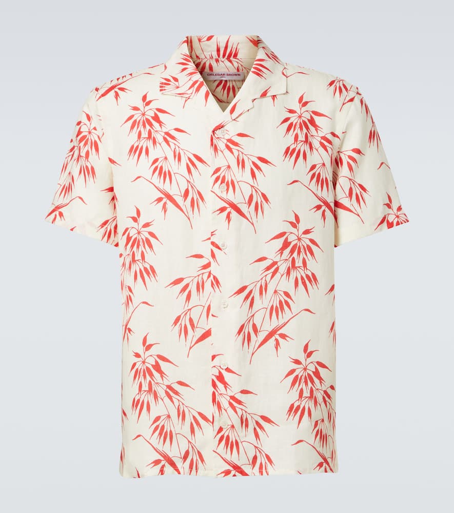 Hibbert printed linen shirt