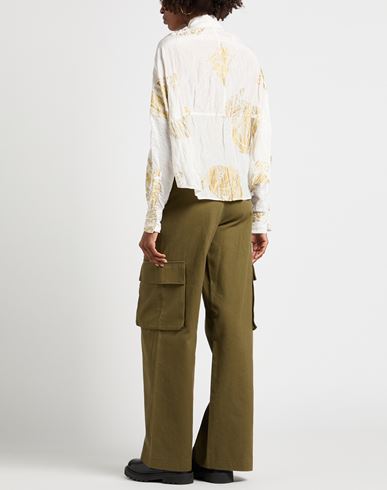 Woman Shirt Ivory Size 12 Cotton, Silk, Metallic fiber