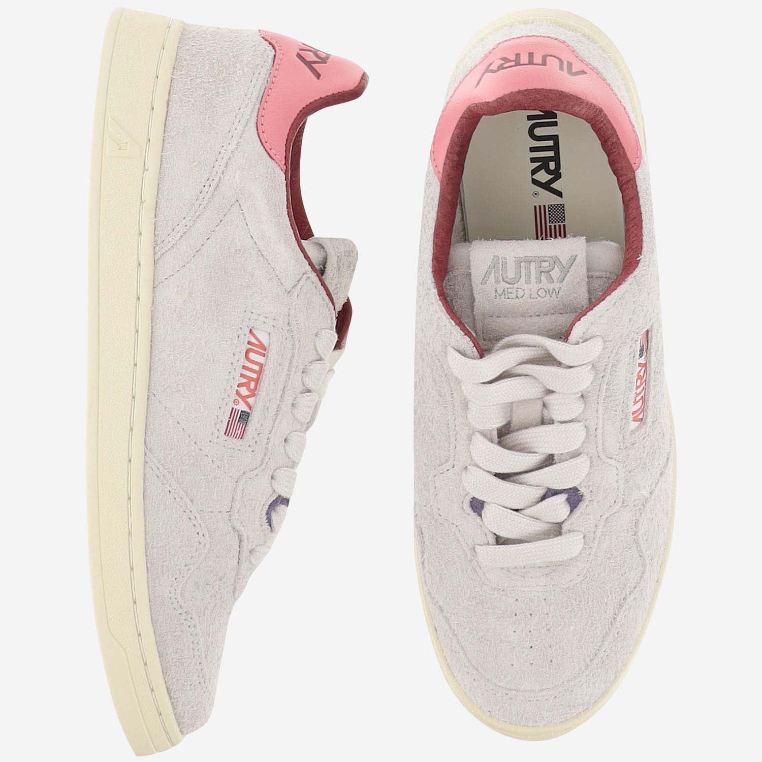 Medalist Low Sneakers In Suede Hair Sand Effect