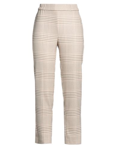 Woman Pants Cream Size 10 Polyester, Viscose, Elastane