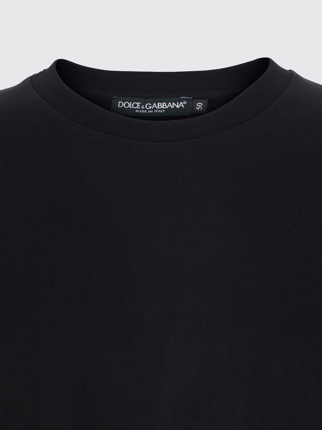 Round-neck cotton T-shirt - White