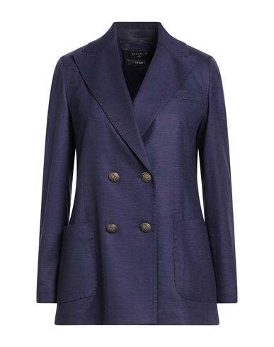 Woman Blazer Navy Size 4 Virgin Wool, Cashmere