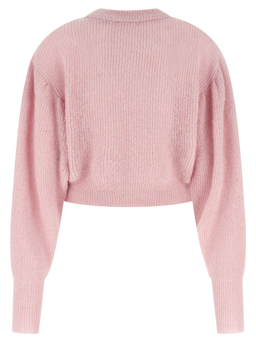 Pink Knit Puff sweater