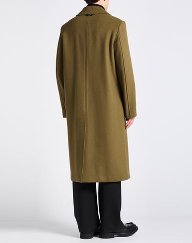 Man Coat Military green Size 38 Virgin Wool, Polyamide