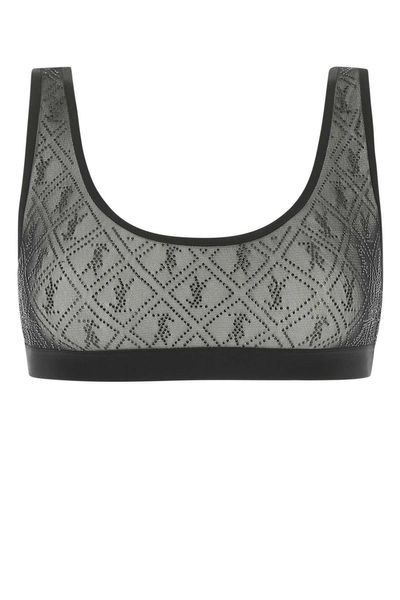 Saint Laurent Logo Embellished Bra