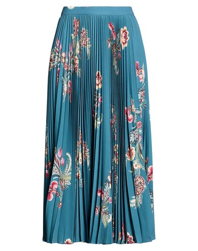 Woman Midi skirt Deep teal Size 8 Polyester, Elastane