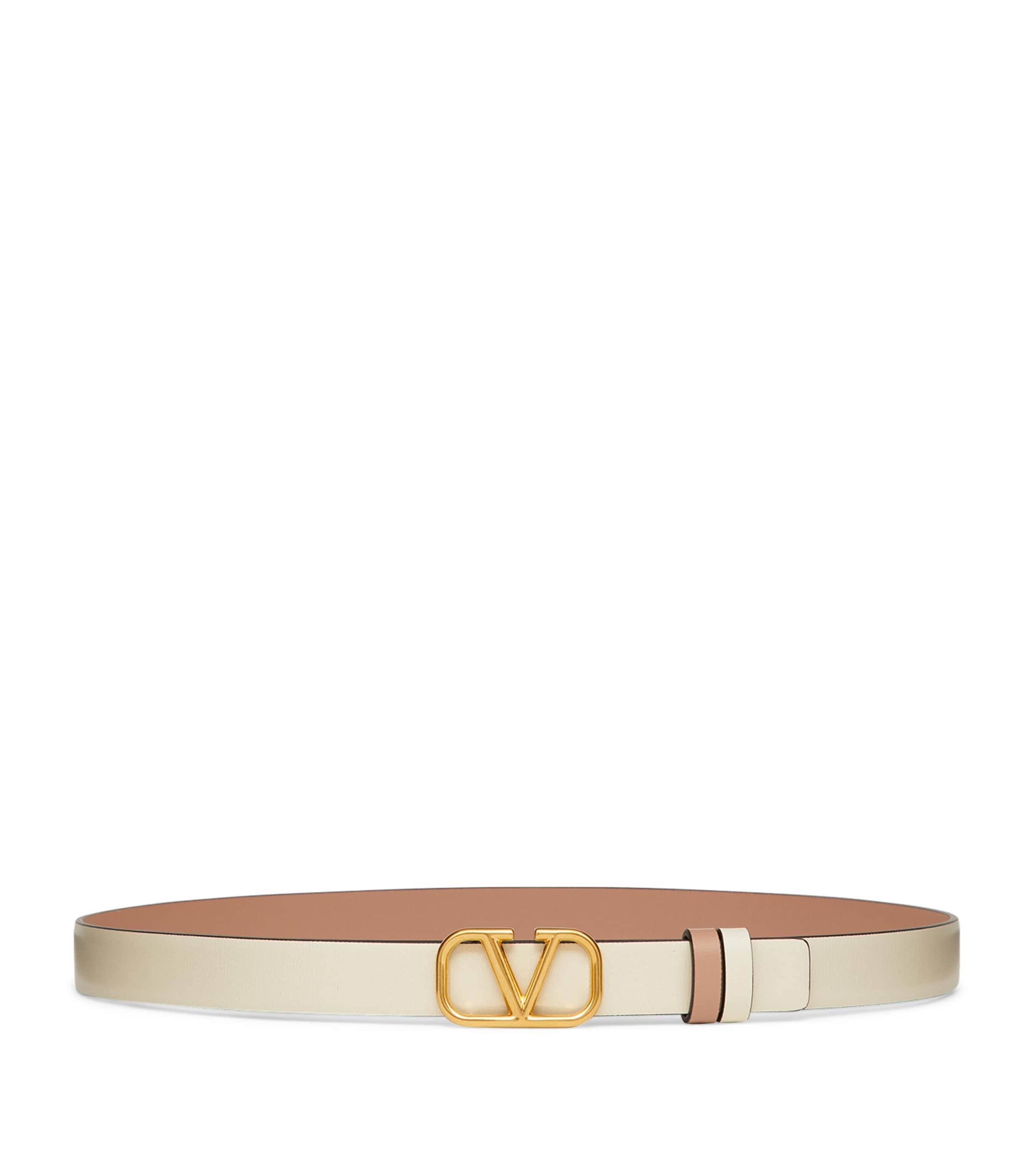 Reversible VLogo Signature Belt