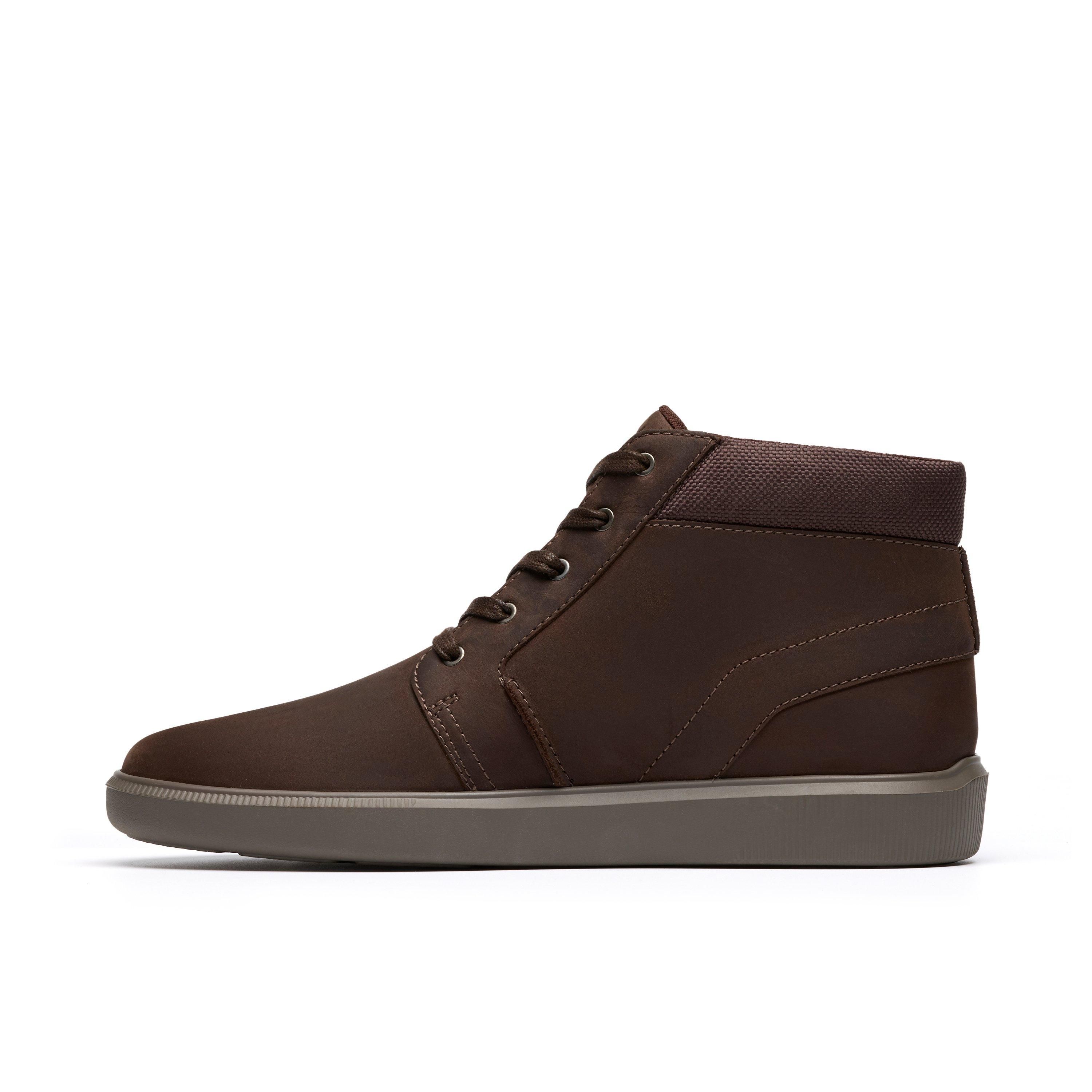 Clarks Brodin Mid Dark Brown Leather Lace Up,ankle Boot