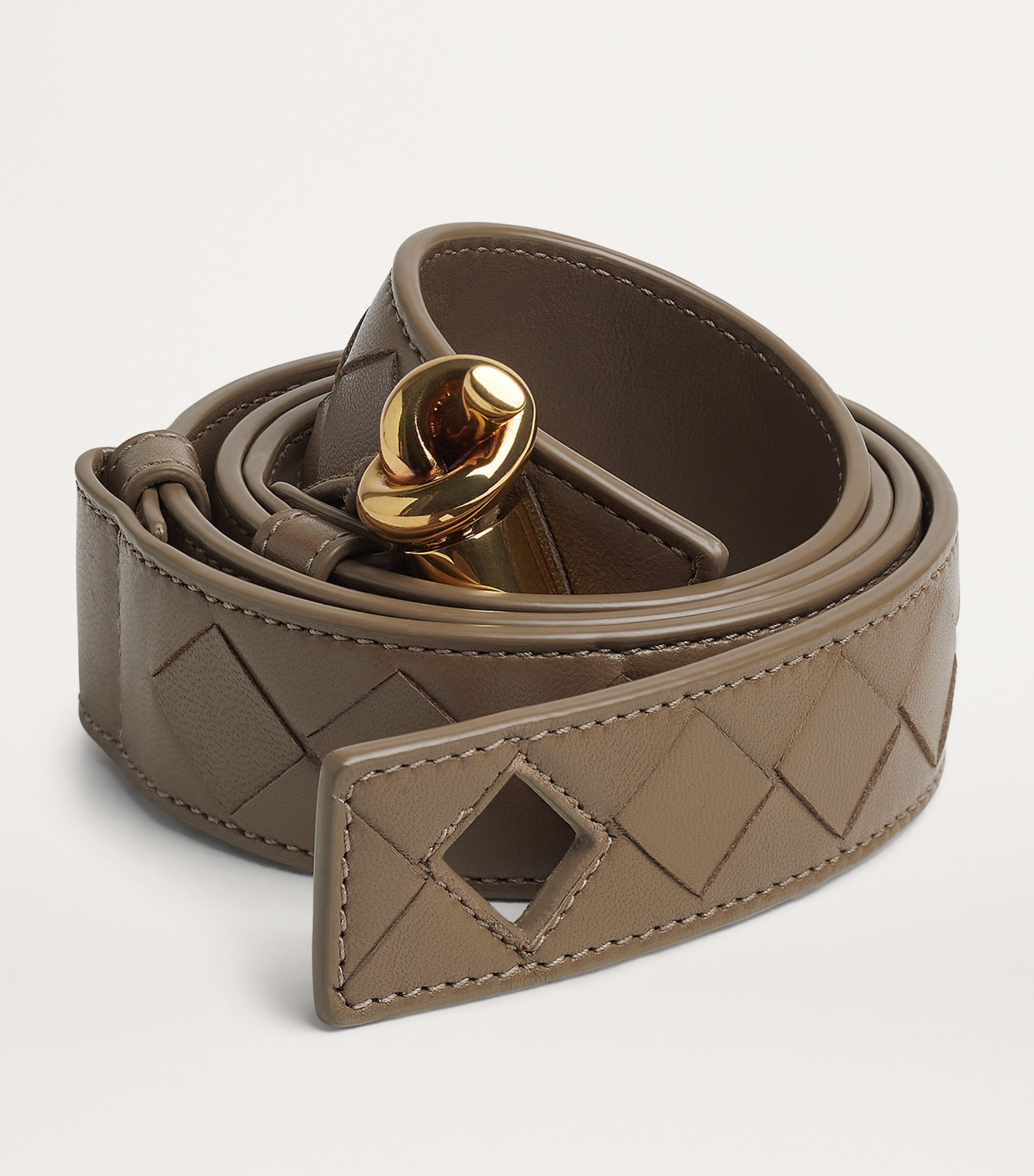 Leather Intrecciato Andiamo Belt