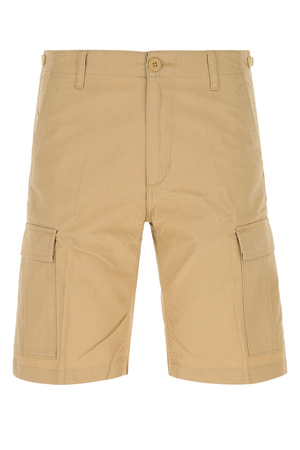 Utility Pocket Cargo Shorts — Beige