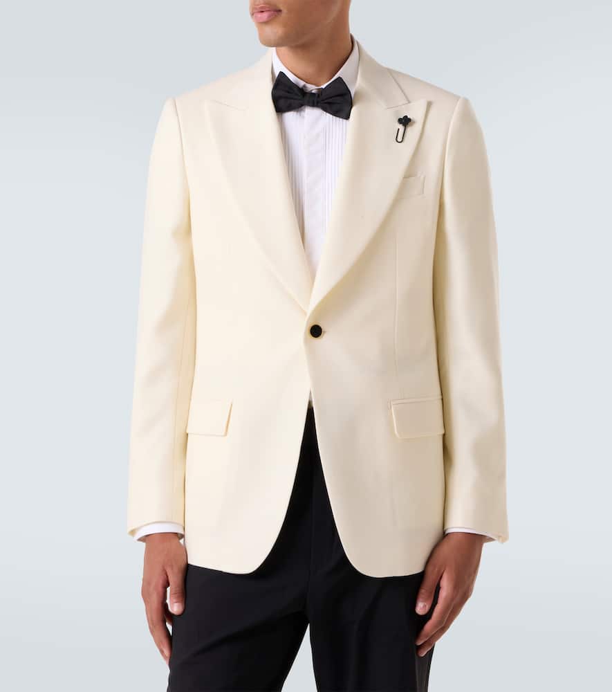 Single-breasted virgin wool blazer