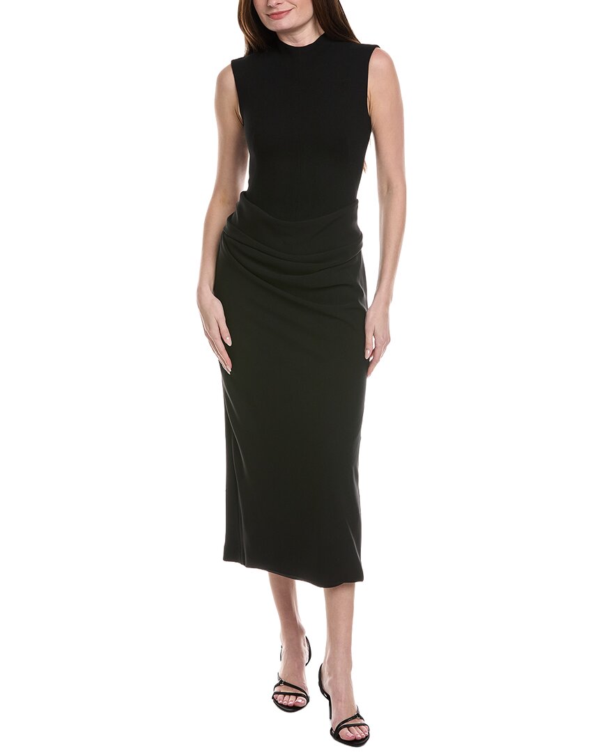 Cummerbund Wool-Blend Dress