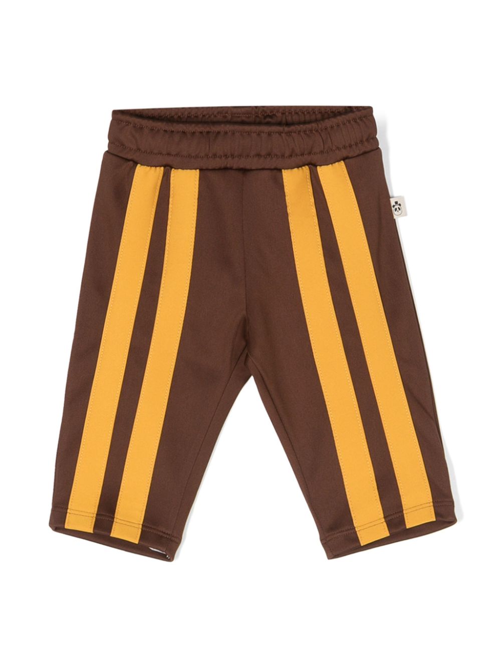 Stripe-detail track pants - Brown