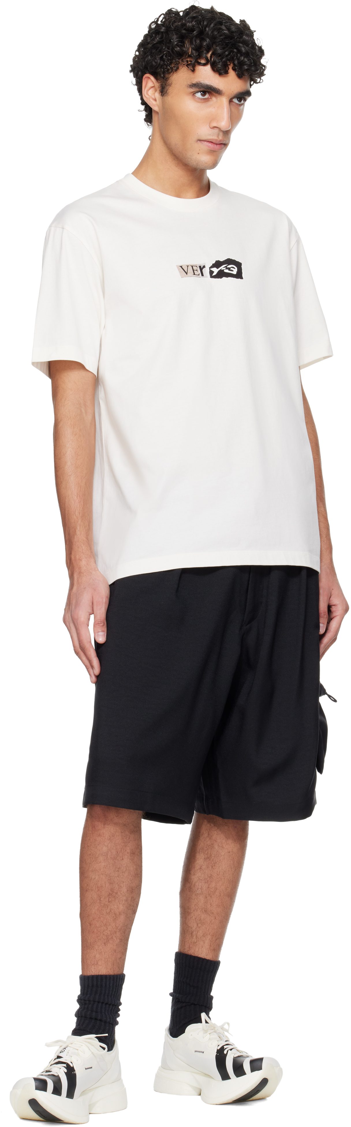 Black Sport Uniform Cargo Shorts