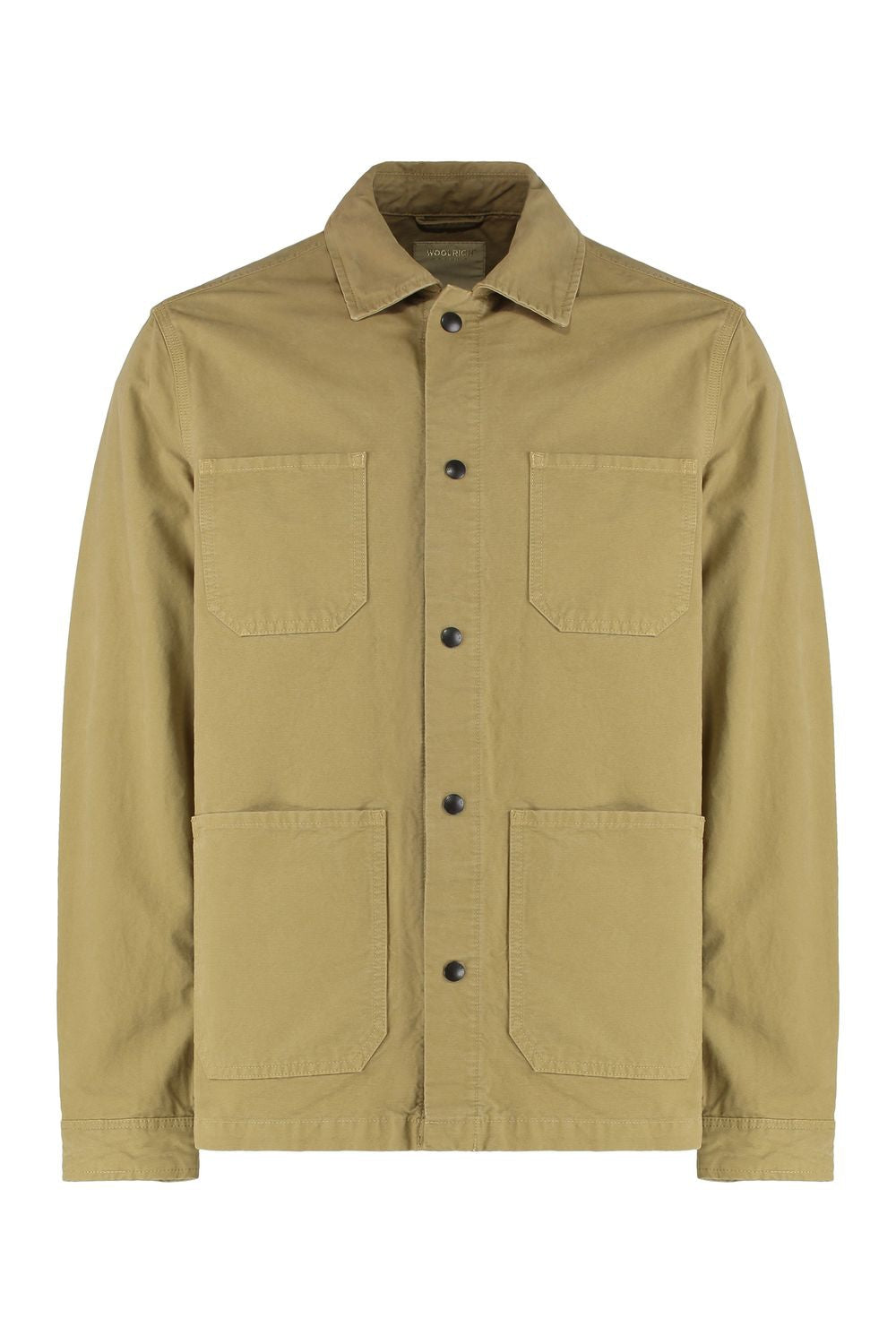 Men's Cotton Overshirt with Four Front Pockets