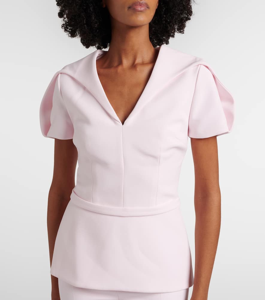 Leighton crêpe top