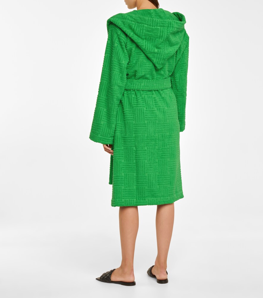 Cotton terry bathrobe