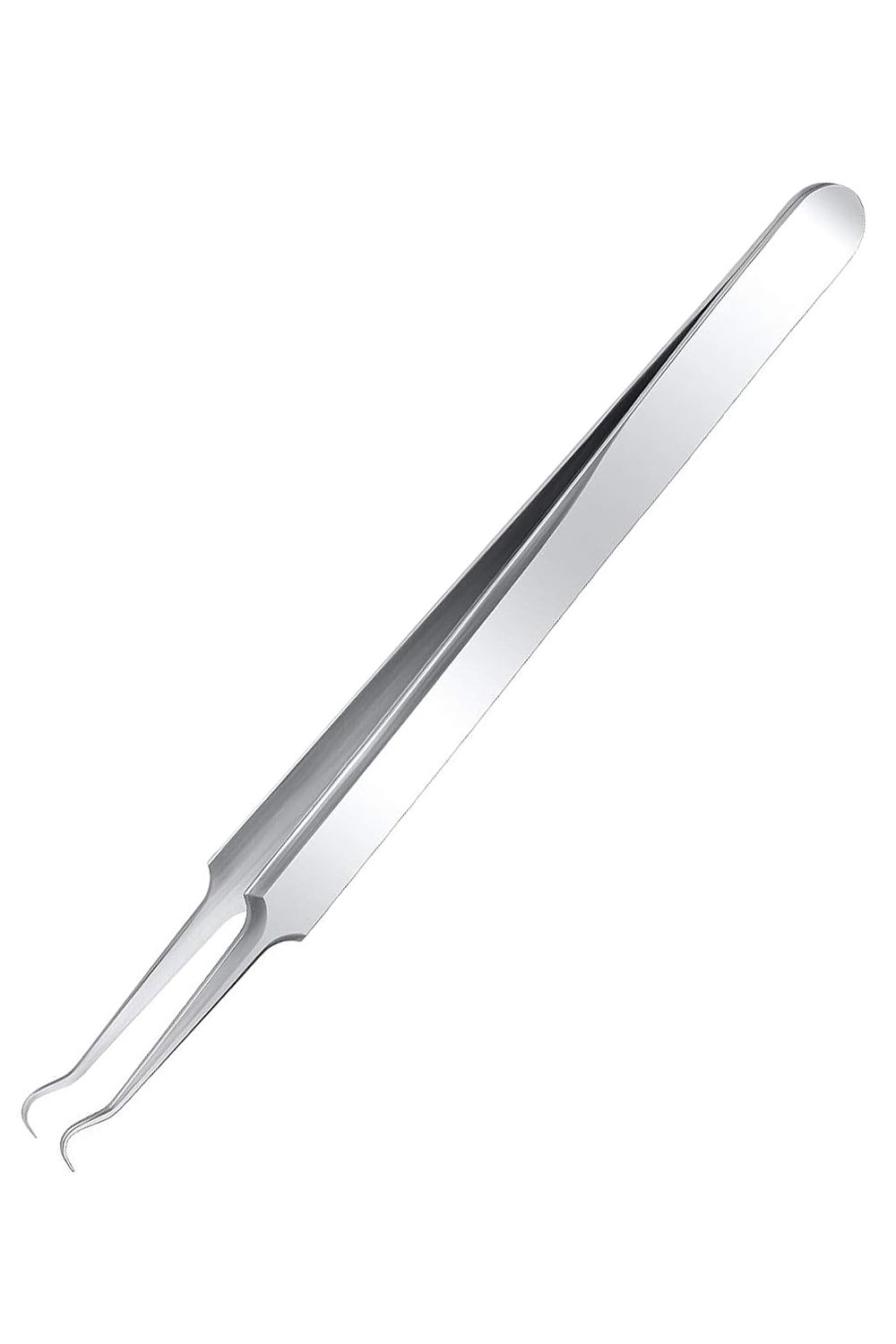 Neel Blue Women's Blackhead Pimple Extractor Remover Tweezers in Silver