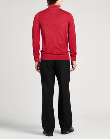 Man Turtleneck Brick Size 38 Merino Wool
