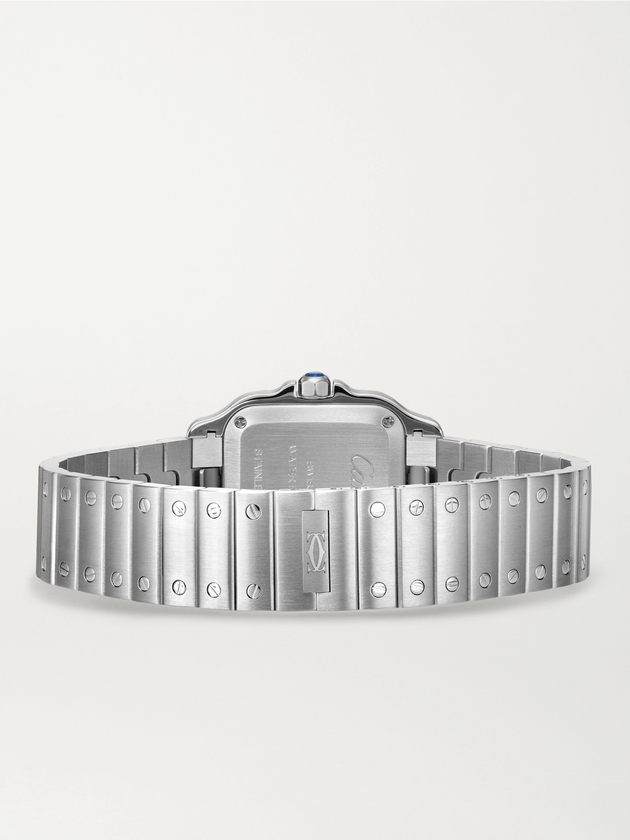Santos De 34.5mm Stainless Steel Watch - Gray