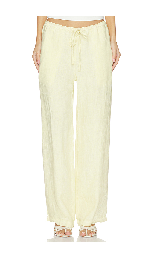 VIR VITA Delphine Linen Pant in Chocolate. - XS also in