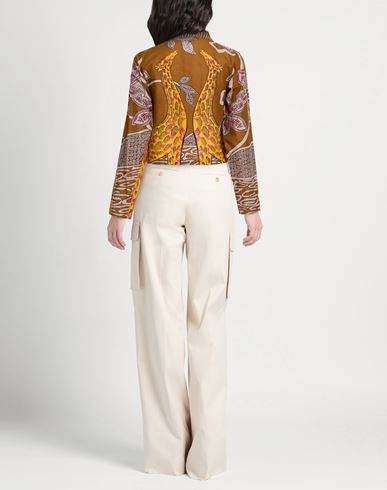 Woman Shirt Camel Size S Cotton