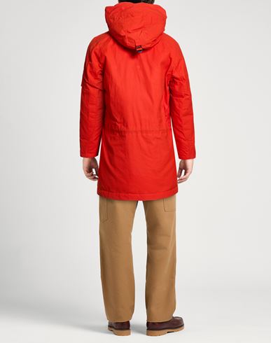 Man Puffer Tomato red Size L Cotton, Elastane