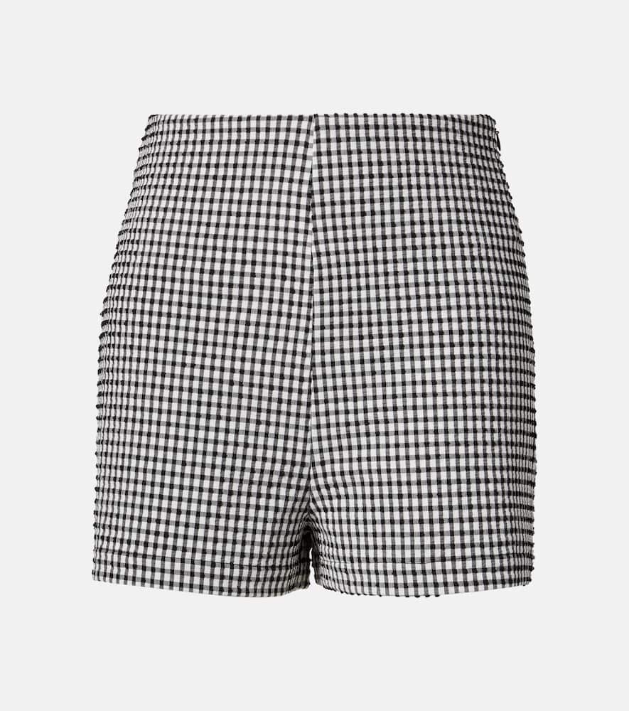 Róhe High-rise gingham shorts