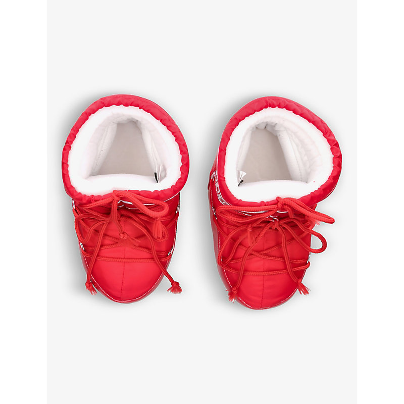Womens Red Icon Low 2 Lace-up Nylon Ankle Snow Boots