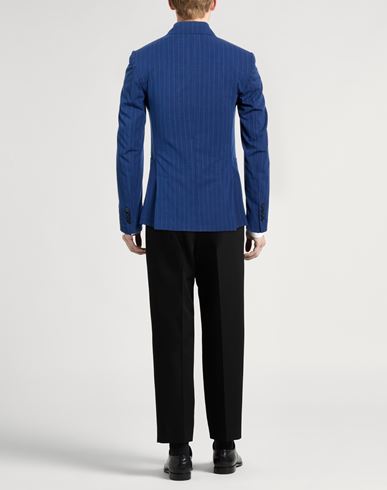 Man Blazer Bright blue Size 38 Polyester, Viscose, Elastane