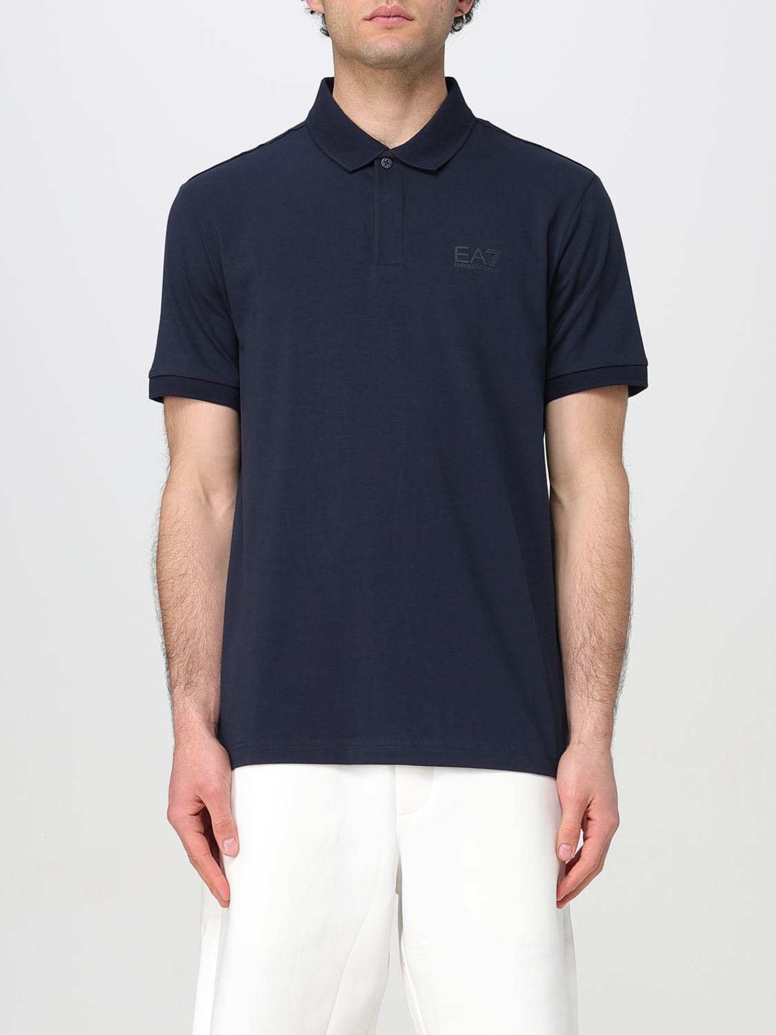 Polo Shirt EA7 Men color Blue
