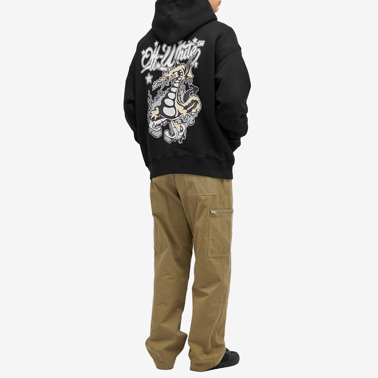Men's Dragon Skate Hoodie in Black