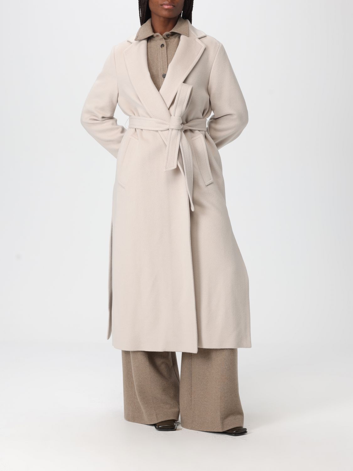 Coat Woman color Sand
