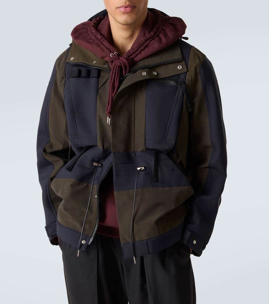 Colorblocked technical jacket